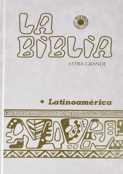  Biblia Latinoam. letra grande nacarina, canto dorado 