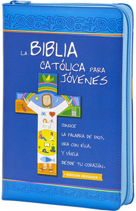  BIBLIA CATOLICA PARA JOVENES. DOS TINTAS SIMIL CREMALLERA 