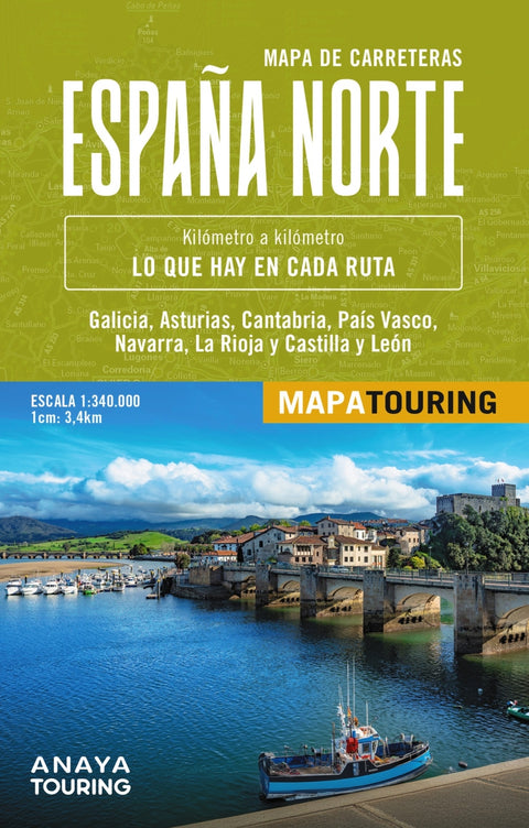 Mapa de carreteras de España Norte 1:340.000 - (desplegable) 