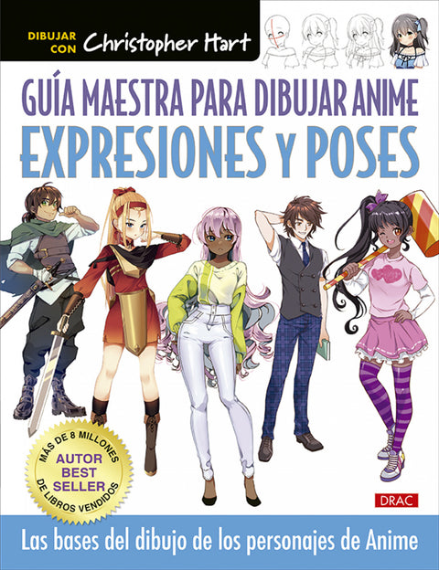  Guía maestra para dibjar anime. Expresiones y poses 