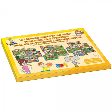  15 láminas didáticas para trabajar la expresión oral en el proceso lectoescritor 