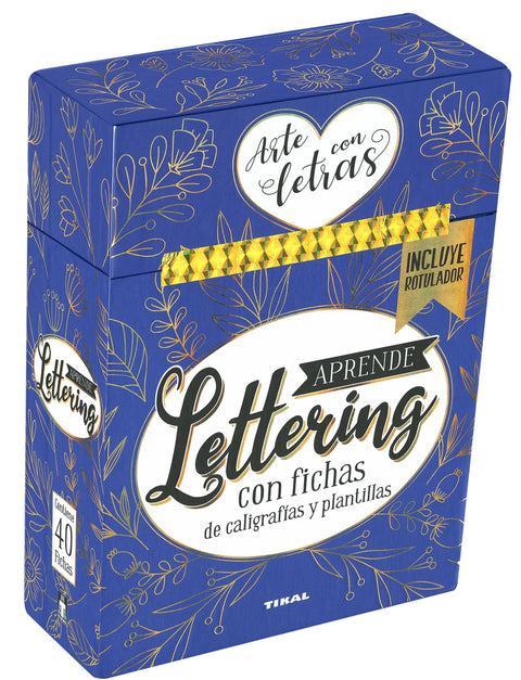 Aprende lettering. Con fichas de caligrafías y plantillas