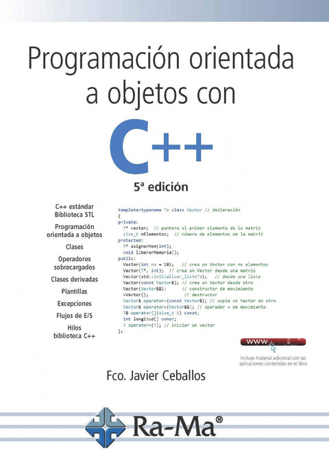  PROGRAMACIÓN ORIENTADA A OBJETOS CON C++ 