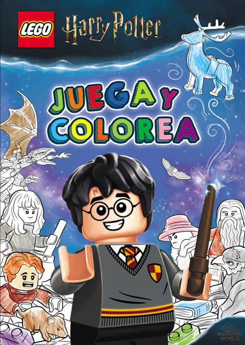  HARRY POTTER LEGO. JUEGA Y COLOREA 