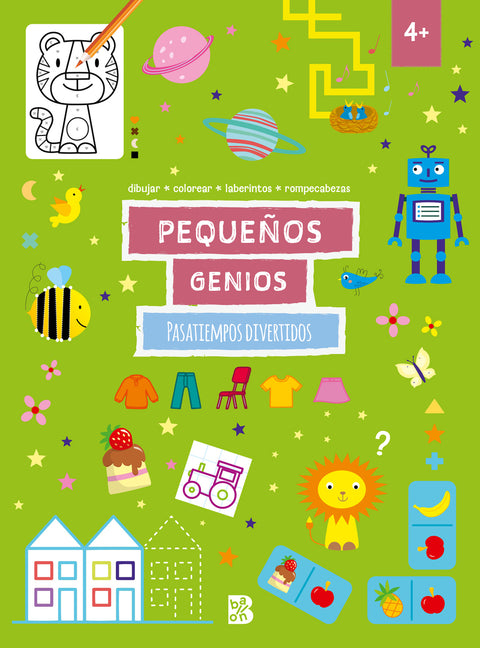 PEQUEÑOS GENIOS -PASATIEMPOS DIVERTIDOS +4 