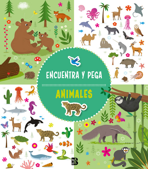  ENCUENTRA Y PEGA - ANIMALES 