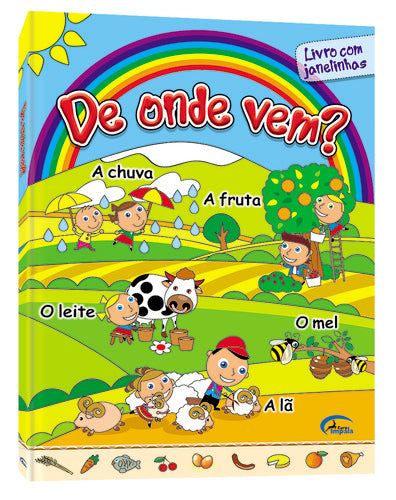  DE ONDE VEM? LIVRO COM JANELINHAS 