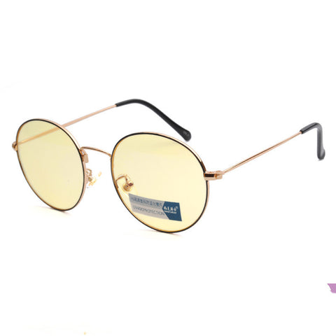 Art Retro Round Frame Anti Blue Light Glasses