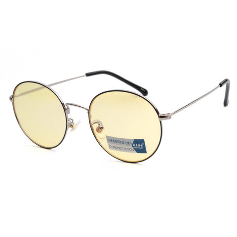 Art Retro Round Frame Anti Blue Light Glasses