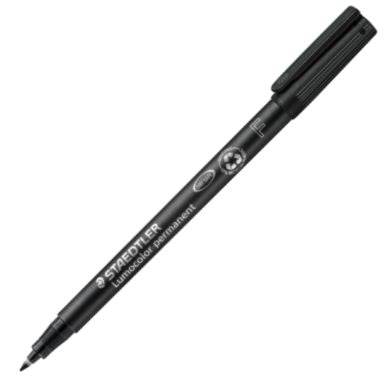  C/10 ROTULADOR LUMOCOLOR 318 NEGRO PUNTA F PERMANENTE 