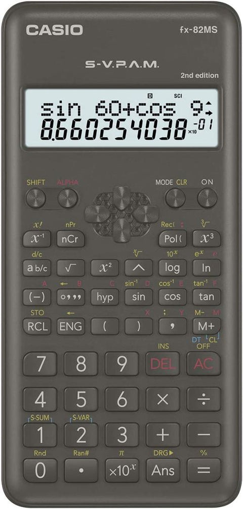  Calculadora cientifica fx82ms2 casio 240 funciones 2 lineas 