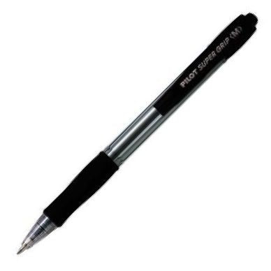  C/12 BOLIGRAFO SUPERGRIP NEGRO PUNTA 1,0MM 