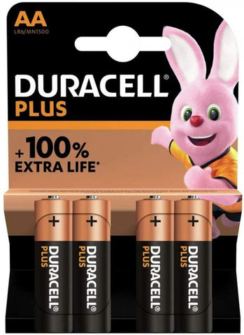  BLISTER 4 PILAS DURACELL PLUS LR6 (AA) 