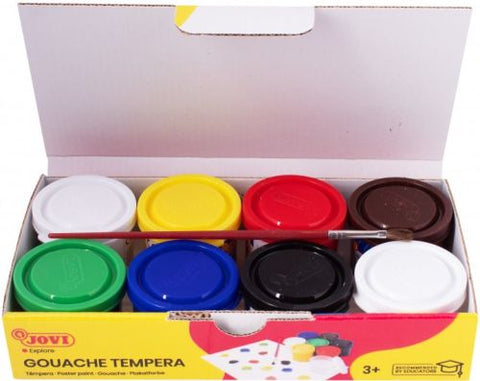  ESTUCHE 7 BOTES TEMPERA 35ML COLORES BASICOS JOVI 
