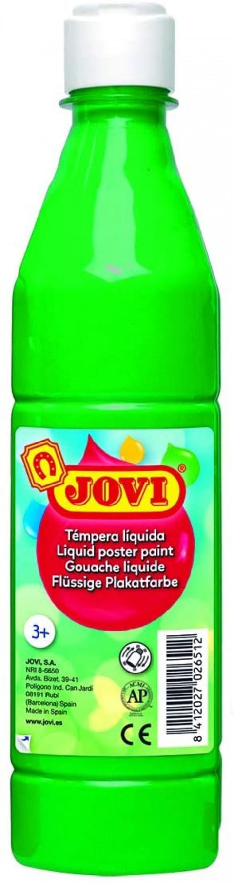  Bote tempera liquida jovi verde medio 500 ml 