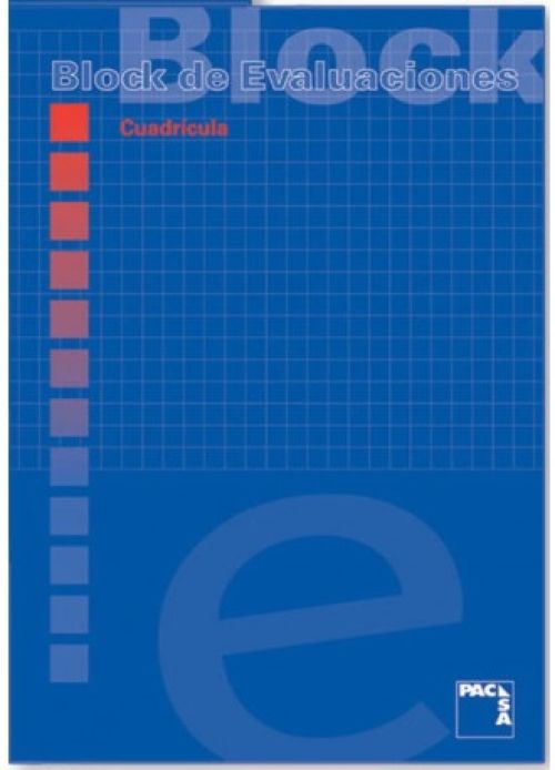  Bloc de examen a4 50h.60 g cuadricula 4x4 pacsa 