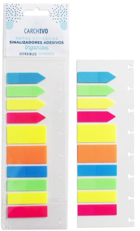  NOTAS ADHESIVAS INGENIOX 10X20 COLORES NEON 