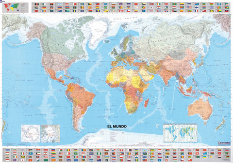  Mapa plastificado El Mundo 