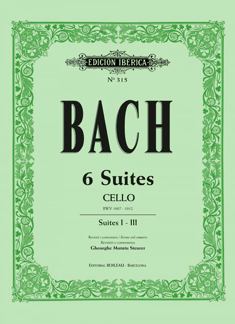  Bach 6 Suites chelo Vol.1 (Suites I-II-III) 