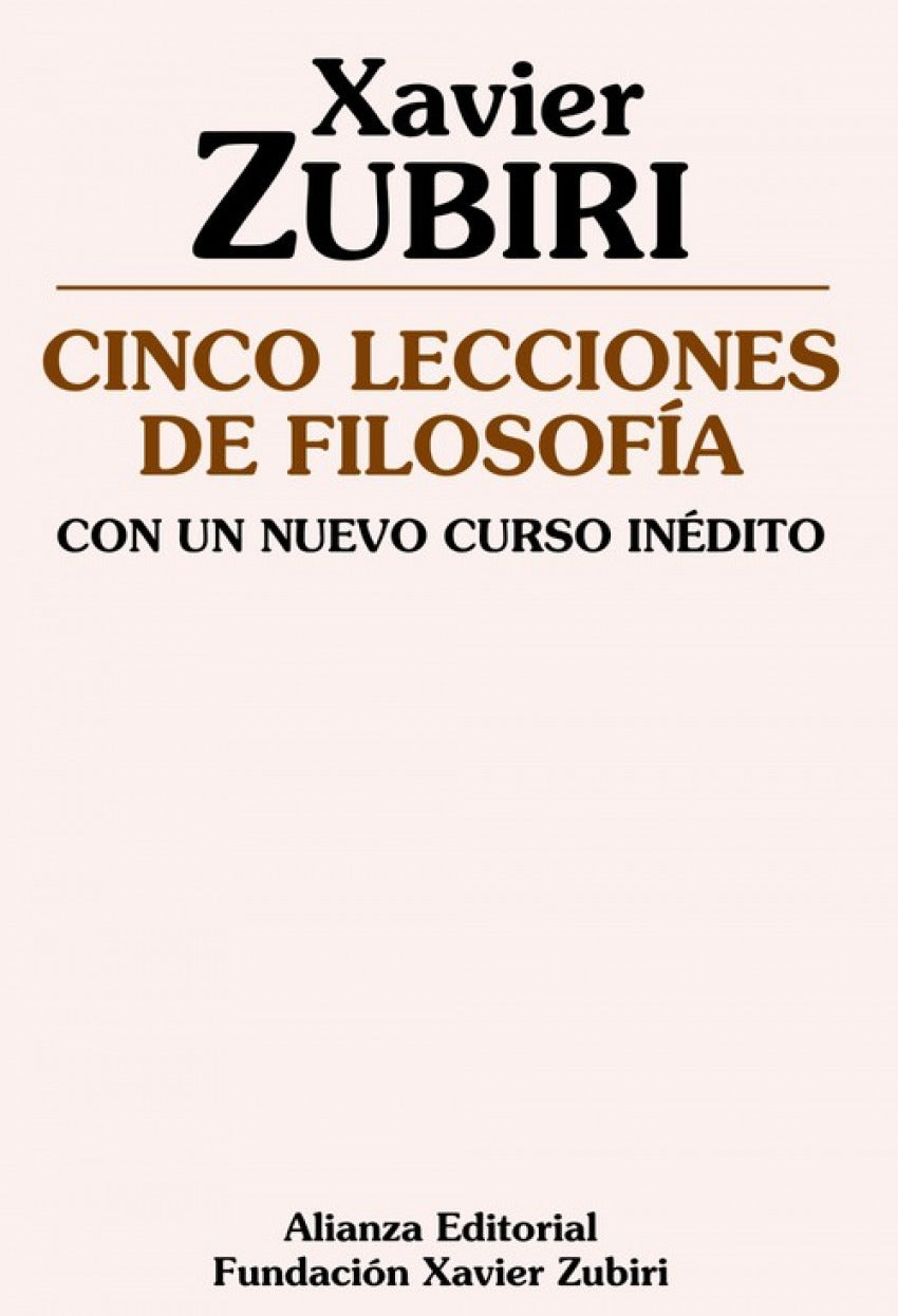  Cinco lecciones de filosofía 