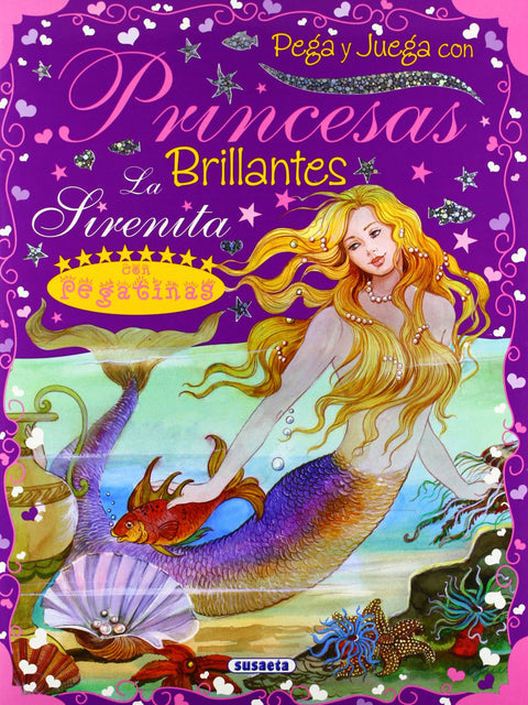  Pega y juega con princesas brillantes (6 Títulos) 