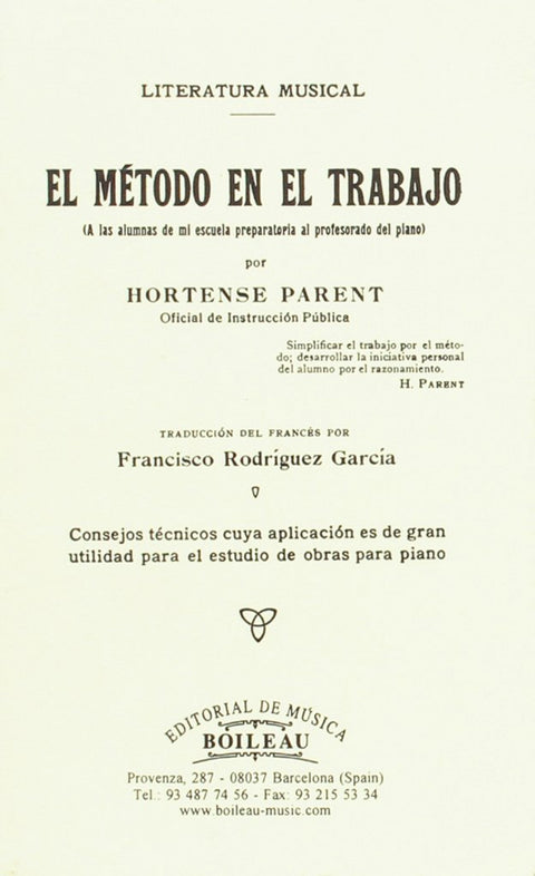  El método en el trabajo 