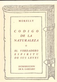  Código naturaleza o verdadero espíritu sus leyes 