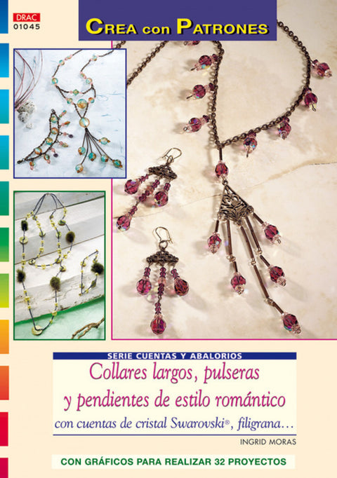  Collares largos pulseras y pendientes estilo romantico 