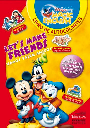  LET'S MAKE FRIENDS / VAMOS FAZER AMIGOS: LIVRO DE AUTOCOLANTES 