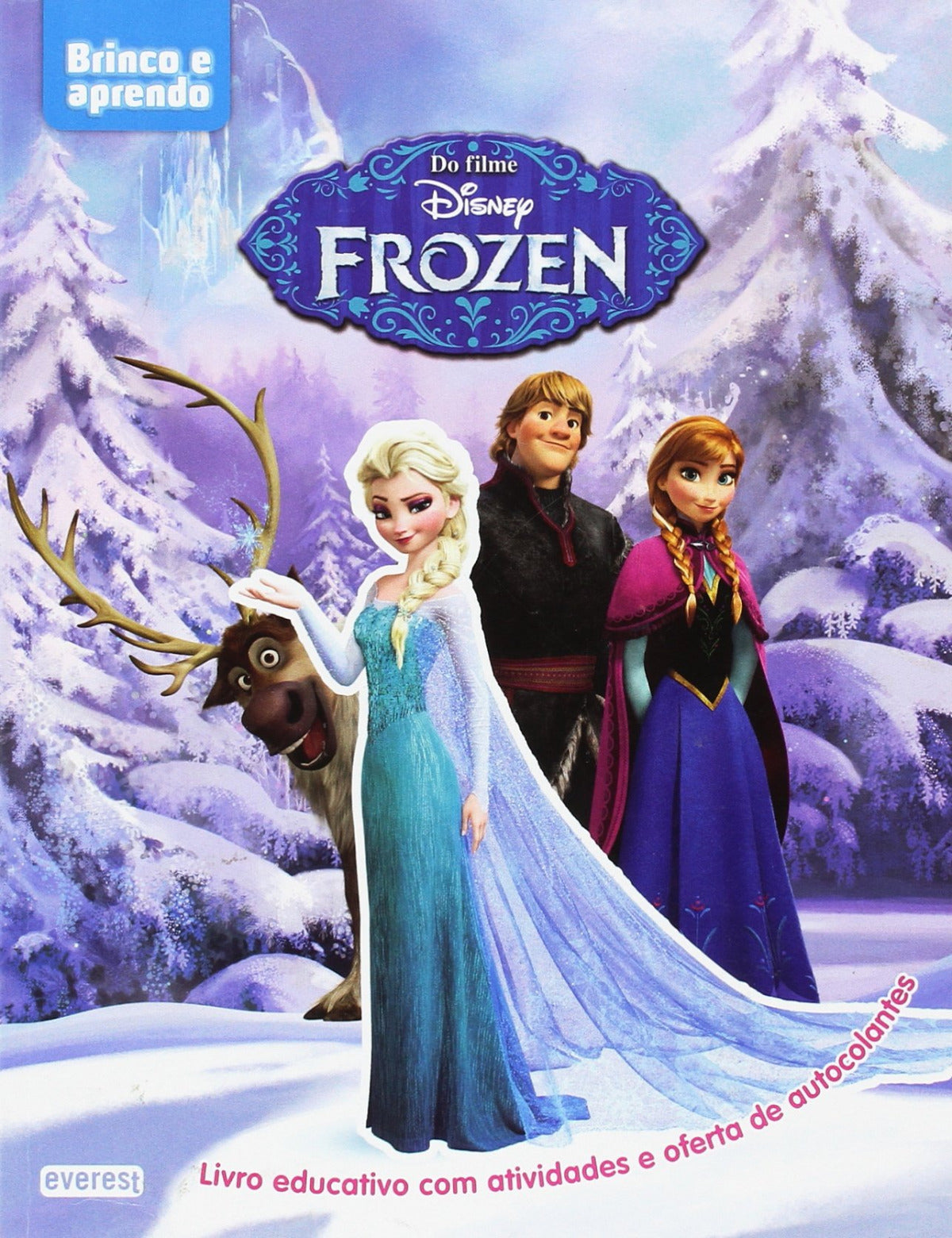  FROZEN: LIVRO EDUCATIVO COM ATIVIDADES E OFERTA DE AUTOCOLANTES 