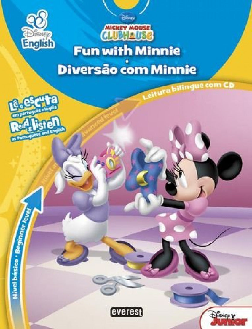  DISNEY ENGLISH: MICKEY MOUSE CLUB HOUSE: FUN WITH MINNIE / DIVERSÃO COM MINNIE: NÍVEL BÁSICO: BEGNIN 